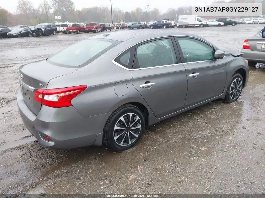 3N1AB7AP8GY229127 2016 Nissan Sentra Sv