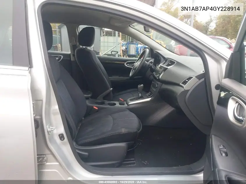 3N1AB7AP4GY228914 2016 Nissan Sentra Sv