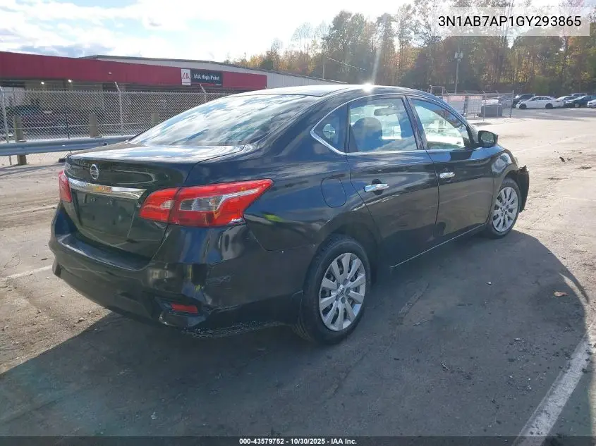 3N1AB7AP1GY293865 2016 Nissan Sentra S