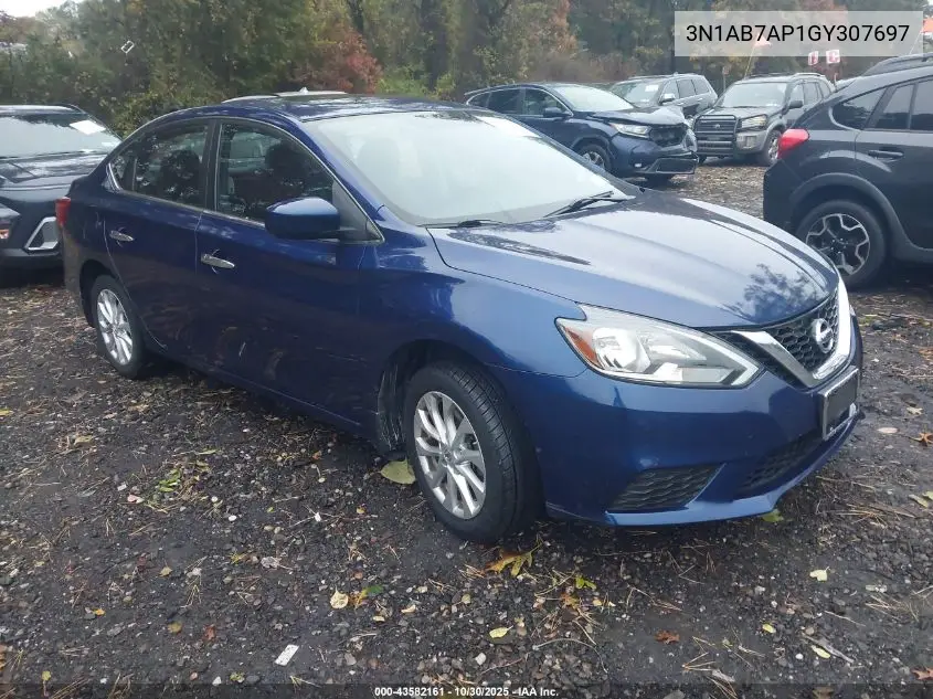3N1AB7AP1GY307697 2016 Nissan Sentra Sv
