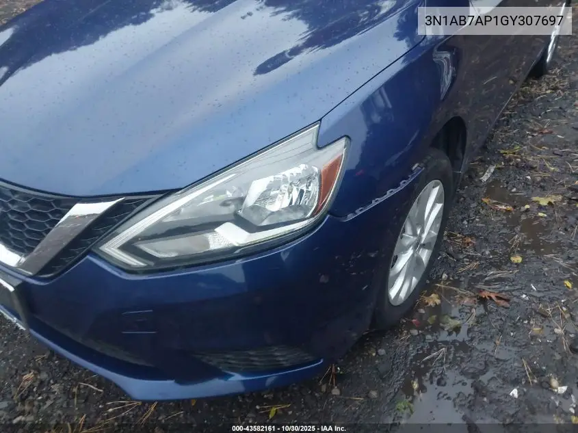 3N1AB7AP1GY307697 2016 Nissan Sentra Sv
