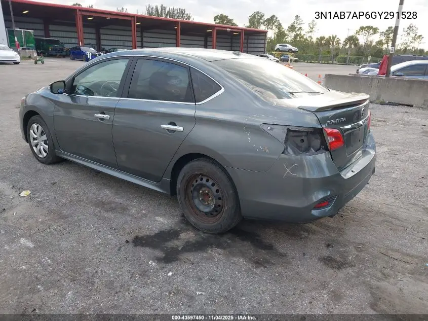 3N1AB7AP6GY291528 2016 Nissan Sentra Sr