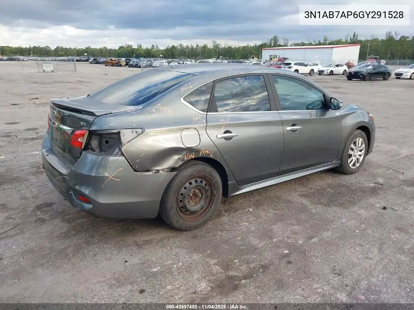 3N1AB7AP6GY291528 2016 Nissan Sentra Sr