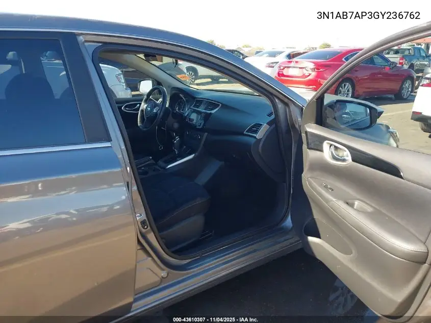 3N1AB7AP3GY236762 2016 Nissan Sentra Sv