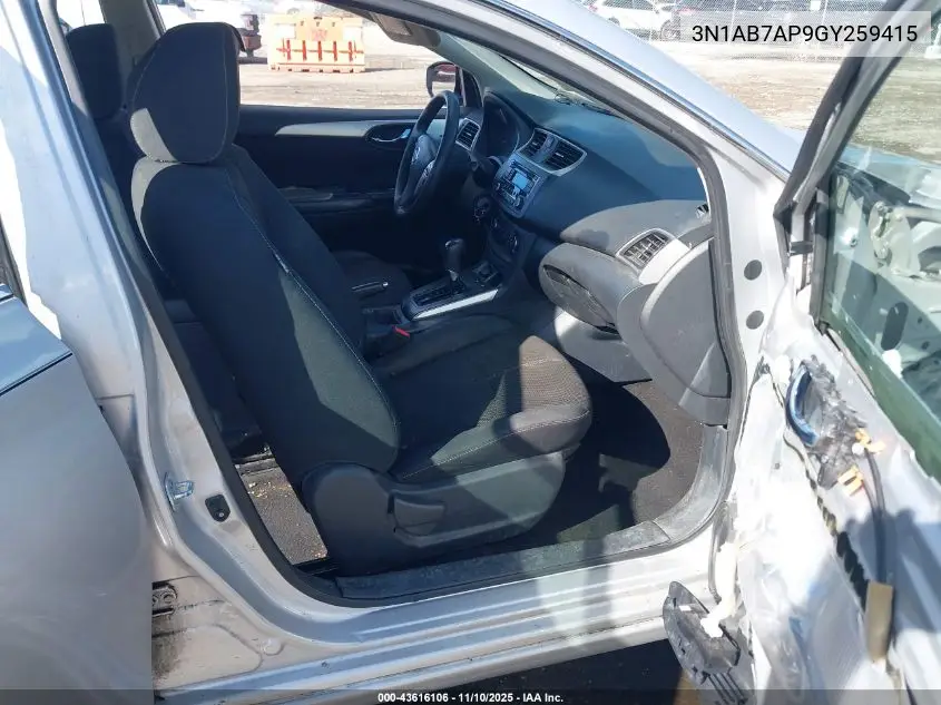 3N1AB7AP9GY259415 2016 Nissan Sentra S