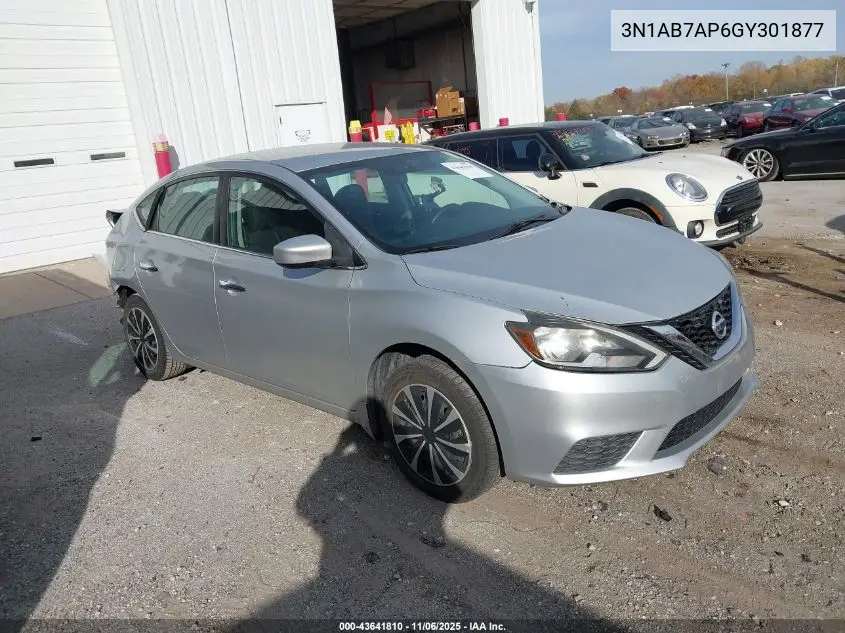 3N1AB7AP6GY301877 2016 Nissan Sentra S