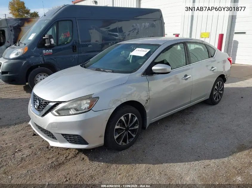 3N1AB7AP6GY301877 2016 Nissan Sentra S