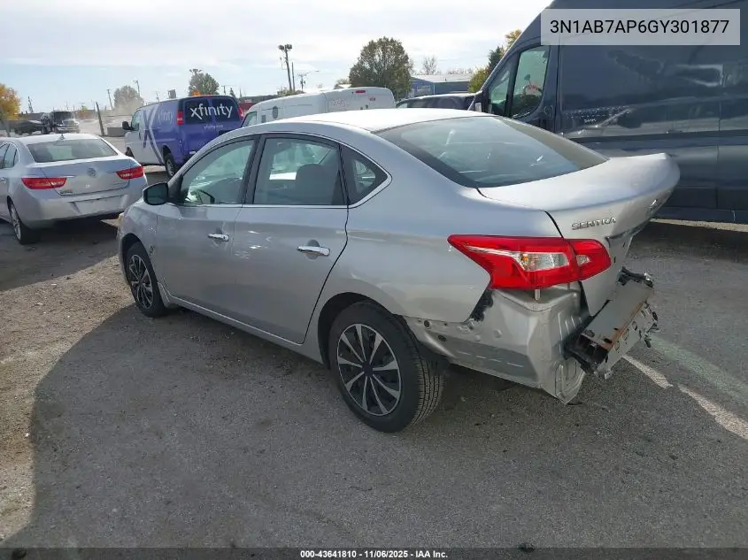 3N1AB7AP6GY301877 2016 Nissan Sentra S