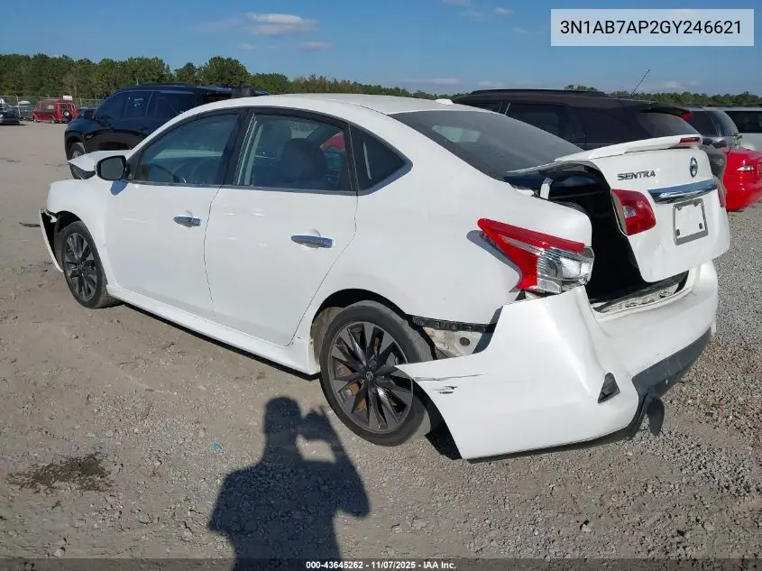 3N1AB7AP2GY246621 2016 Nissan Sentra Sr