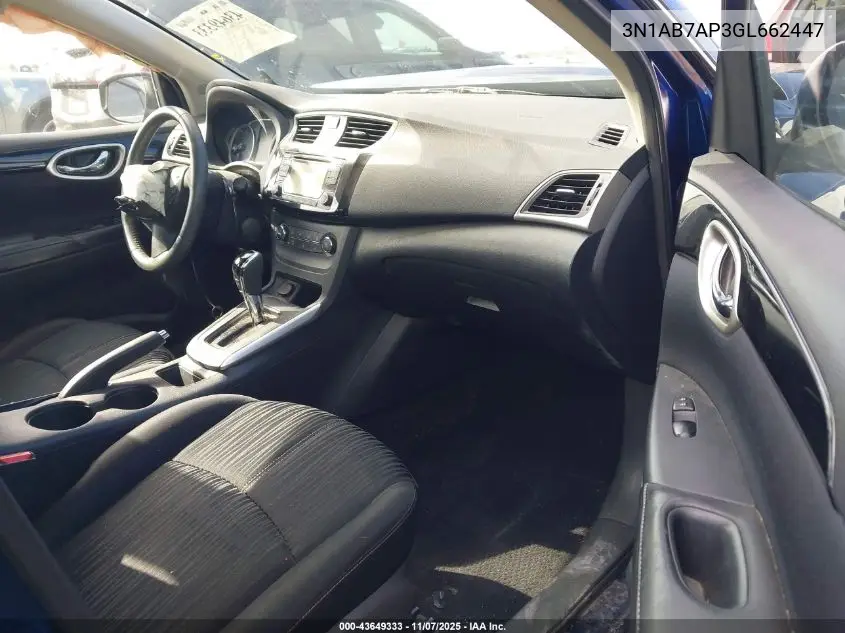 3N1AB7AP3GL662447 2016 Nissan Sentra S/Sv/Sr/Sl