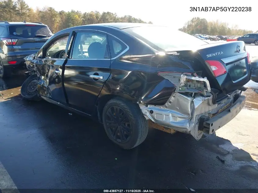 3N1AB7AP5GY220238 2016 Nissan Sentra Fe+ S/S/Sl/Sr/Sv