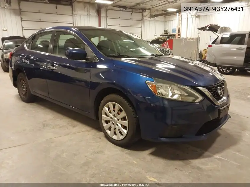 3N1AB7AP4GY276431 2016 Nissan Sentra Fe+ S/S/Sl/Sr/Sv