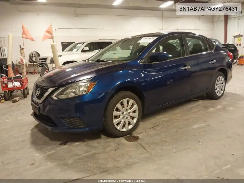 3N1AB7AP4GY276431 2016 Nissan Sentra Fe+ S/S/Sl/Sr/Sv