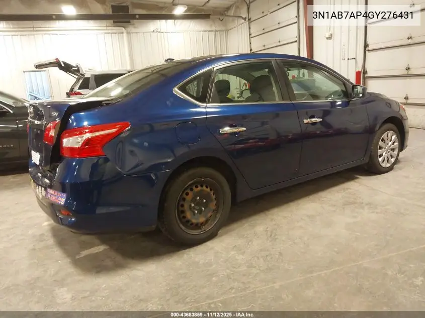 3N1AB7AP4GY276431 2016 Nissan Sentra Fe+ S/S/Sl/Sr/Sv