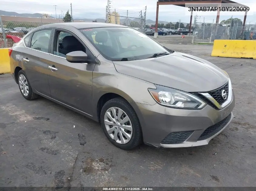 3N1AB7AP1GY220009 2016 Nissan Sentra Fe+ S/S/Sl/Sr/Sv