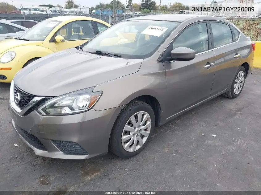 3N1AB7AP1GY220009 2016 Nissan Sentra Fe+ S/S/Sl/Sr/Sv