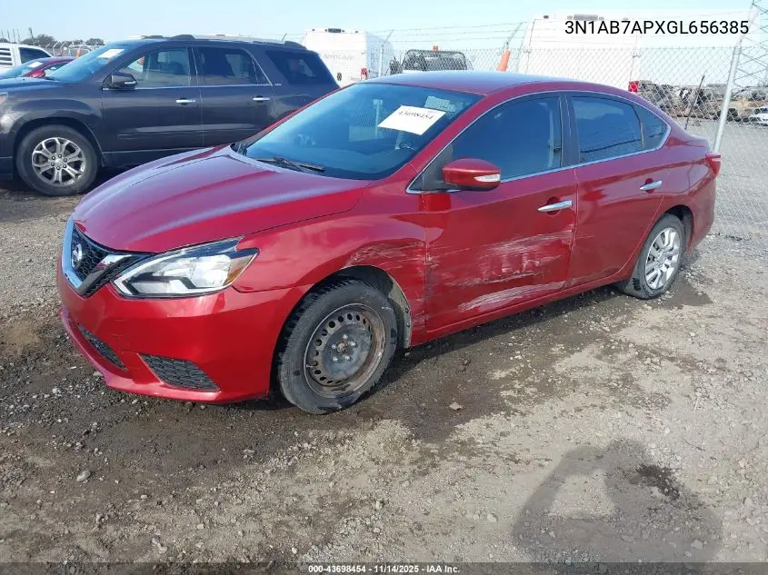 3N1AB7APXGL656385 2016 Nissan Sentra Fe+ S/S/Sl/Sr/Sv