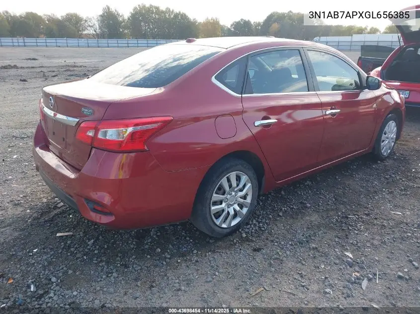 3N1AB7APXGL656385 2016 Nissan Sentra Fe+ S/S/Sl/Sr/Sv
