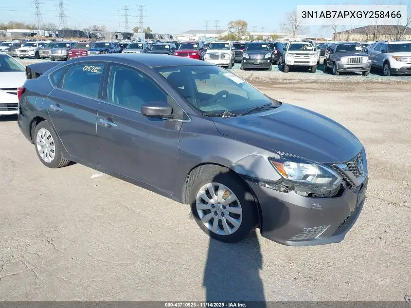 3N1AB7APXGY258466 2016 Nissan Sentra S