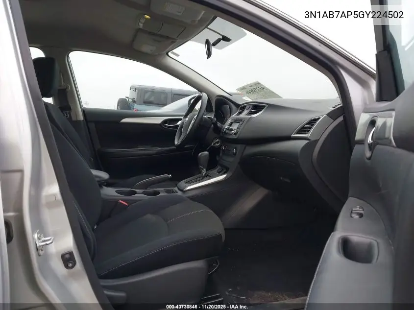 3N1AB7AP5GY224502 2016 Nissan Sentra S