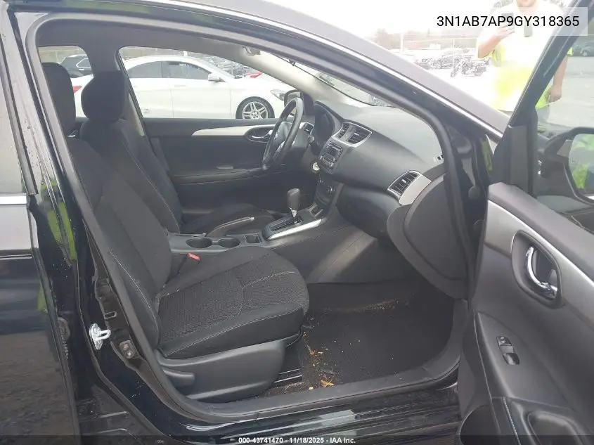 3N1AB7AP9GY318365 2016 Nissan Sentra S