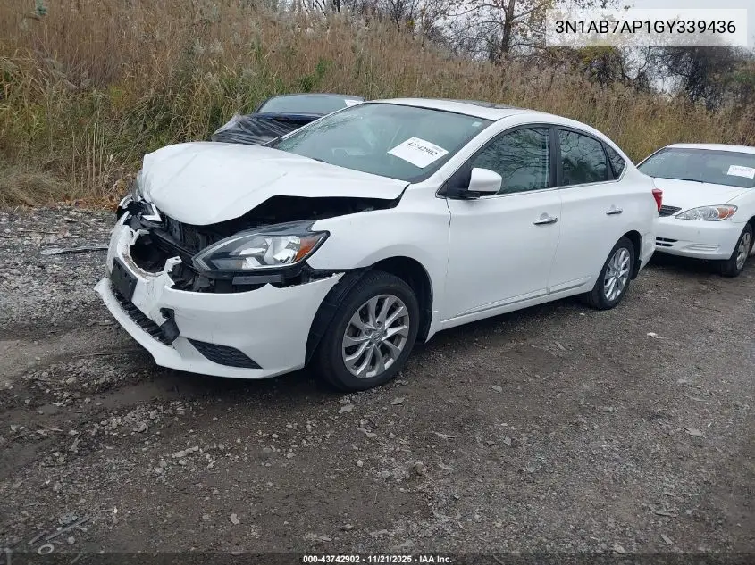 3N1AB7AP1GY339436 2016 Nissan Sentra Sv