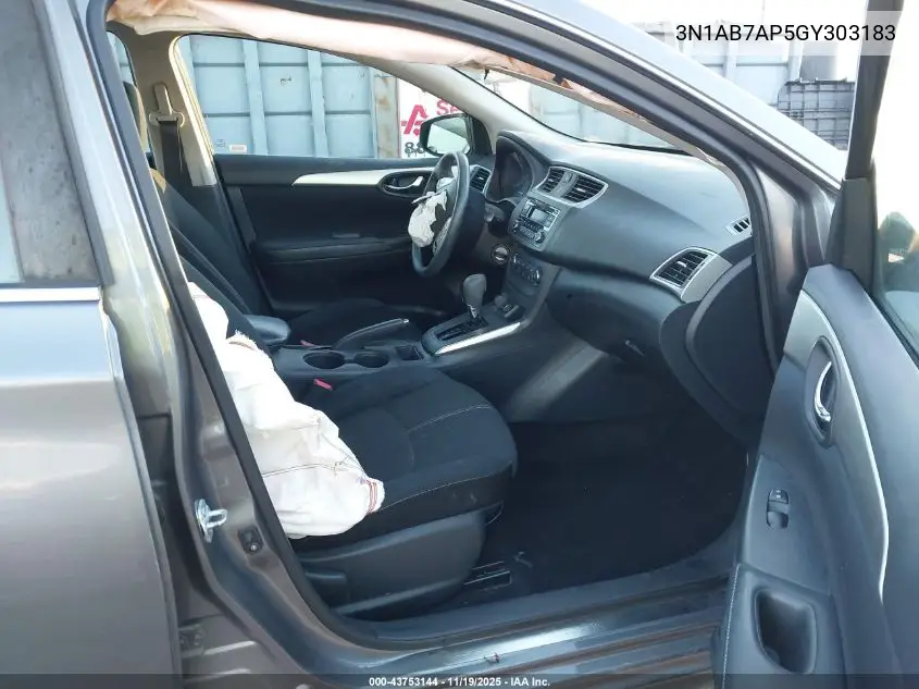 3N1AB7AP5GY303183 2016 Nissan Sentra S