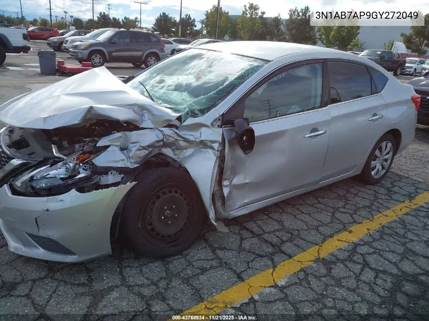 3N1AB7AP9GY272049 2016 Nissan Sentra S