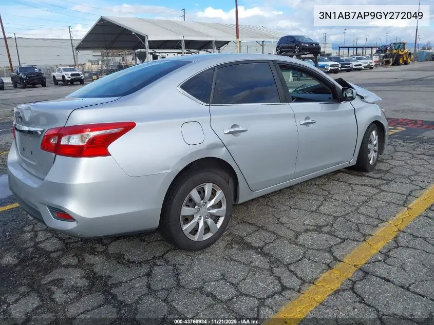 3N1AB7AP9GY272049 2016 Nissan Sentra S