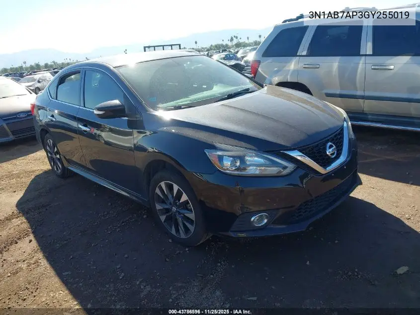 3N1AB7AP3GY255019 2016 Nissan Sentra Sr