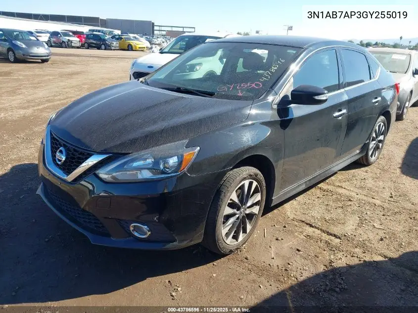 3N1AB7AP3GY255019 2016 Nissan Sentra Sr