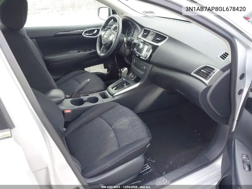 3N1AB7AP8GL678420 2016 Nissan Sentra Sv