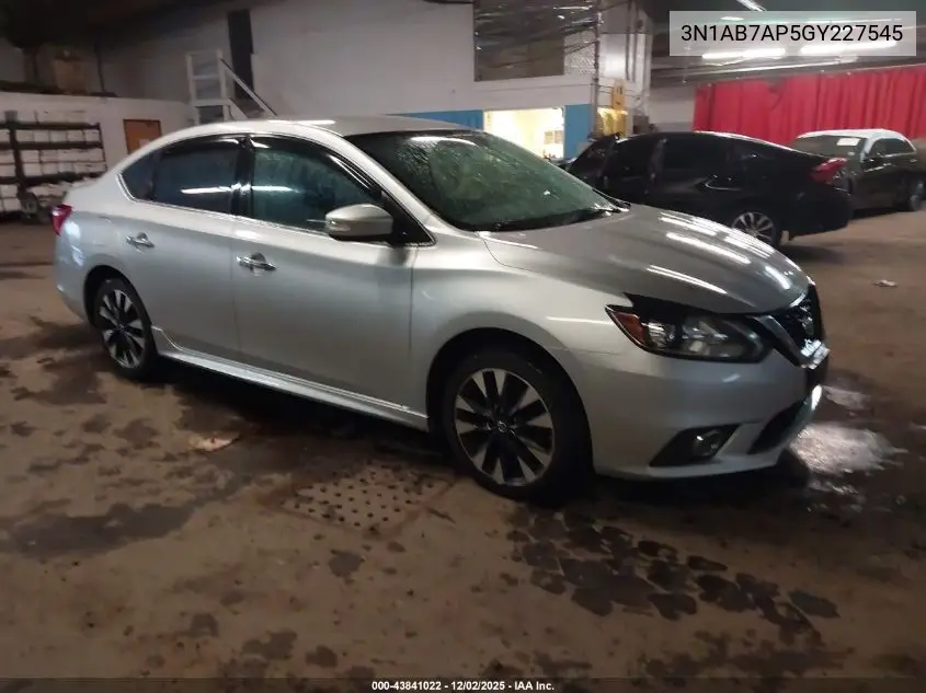 3N1AB7AP5GY227545 2016 Nissan Sentra Sr