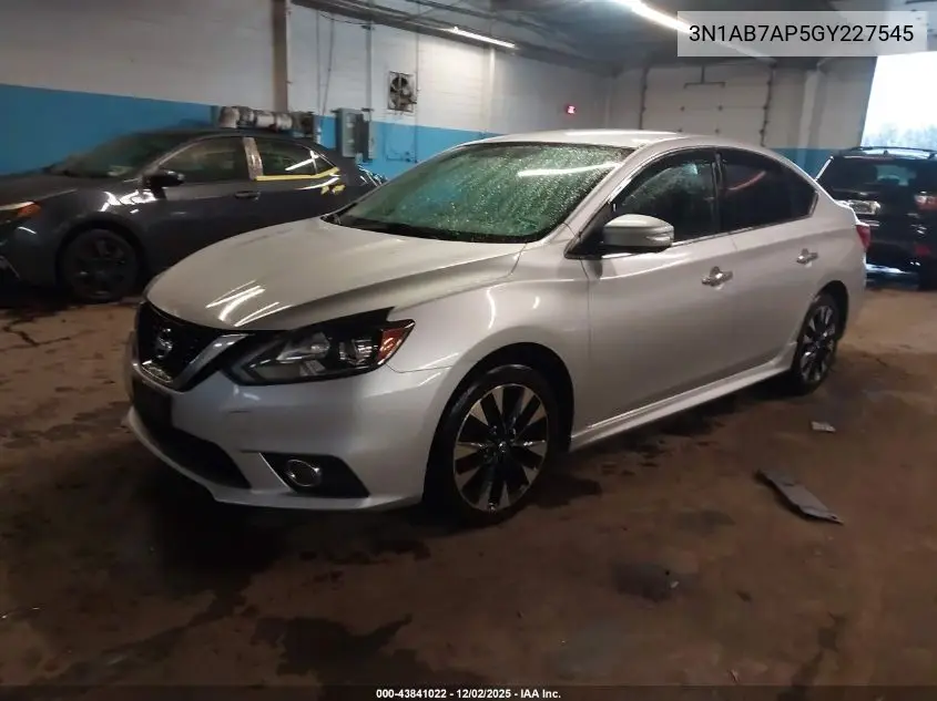 3N1AB7AP5GY227545 2016 Nissan Sentra Sr