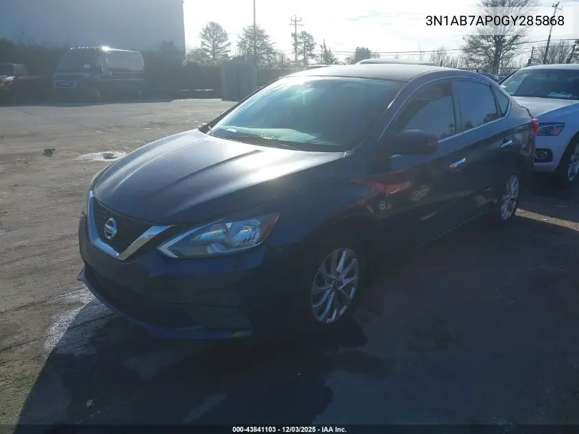 3N1AB7AP0GY285868 2016 Nissan Sentra S
