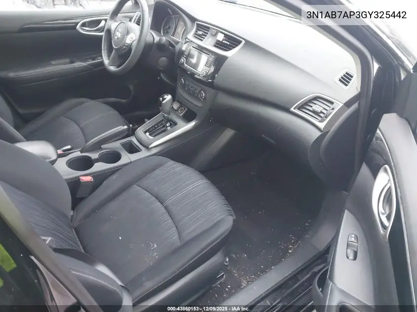 3N1AB7AP3GY325442 2016 Nissan Sentra Sv