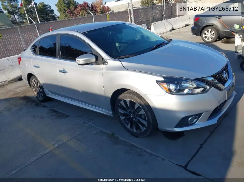 3N1AB7AP1GY265712 2016 Nissan Sentra Fe+ S/S/Sl/Sr/Sv