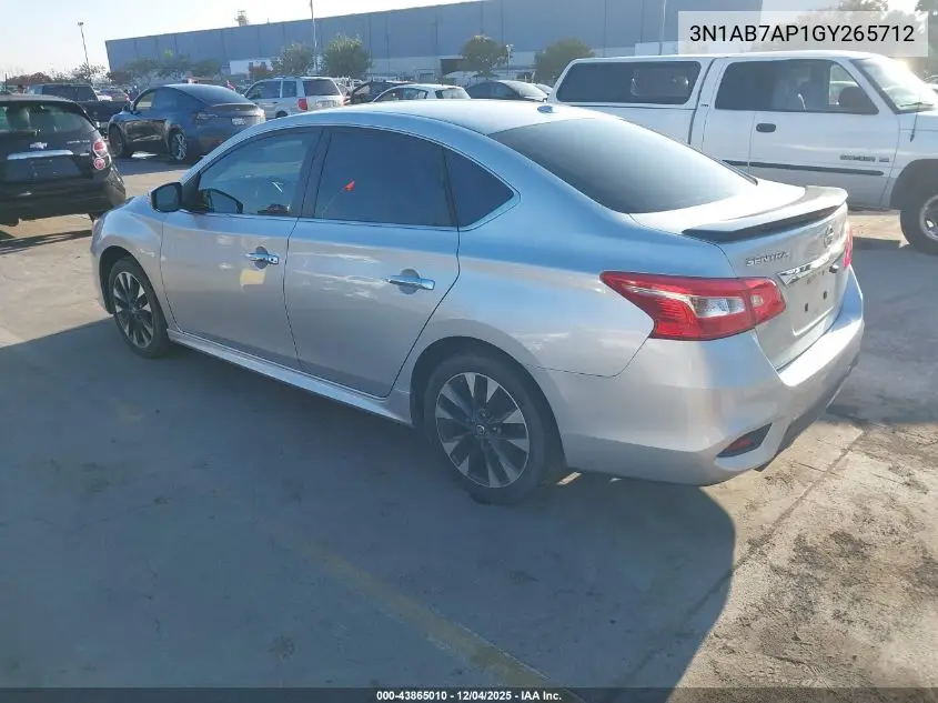 3N1AB7AP1GY265712 2016 Nissan Sentra Fe+ S/S/Sl/Sr/Sv