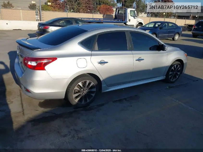 3N1AB7AP1GY265712 2016 Nissan Sentra Fe+ S/S/Sl/Sr/Sv