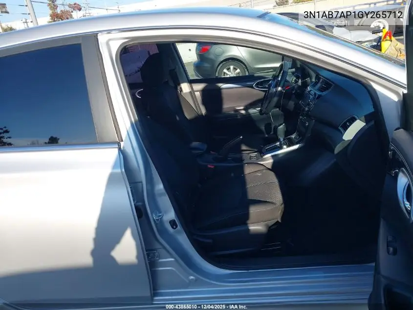 3N1AB7AP1GY265712 2016 Nissan Sentra Fe+ S/S/Sl/Sr/Sv