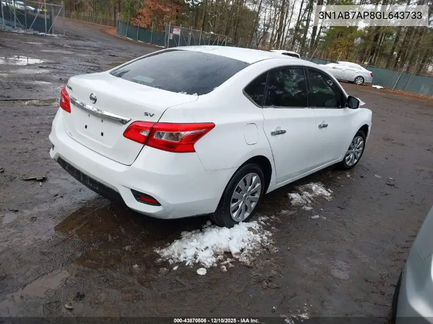 3N1AB7AP8GL643733 2016 Nissan Sentra Fe+ S/S/Sl/Sr/Sv
