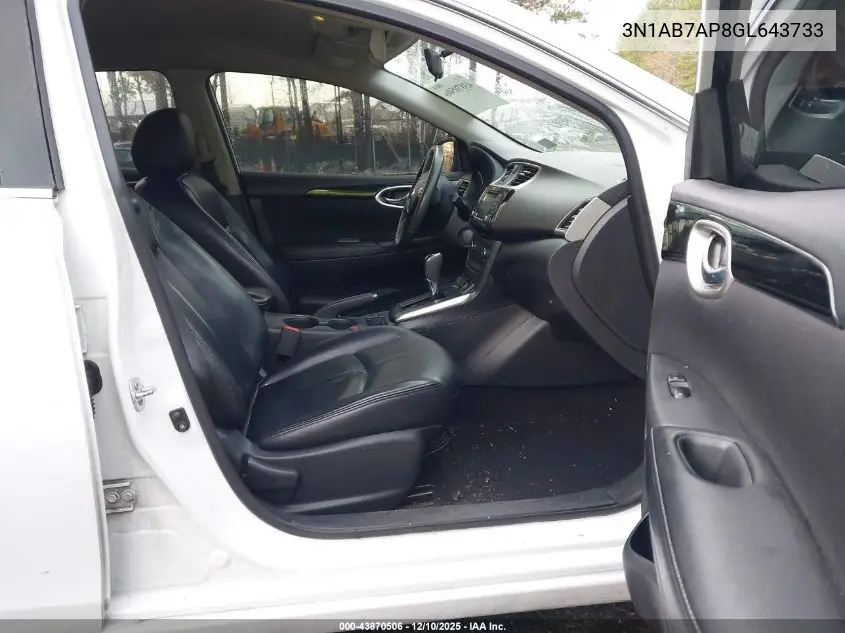 3N1AB7AP8GL643733 2016 Nissan Sentra Fe+ S/S/Sl/Sr/Sv
