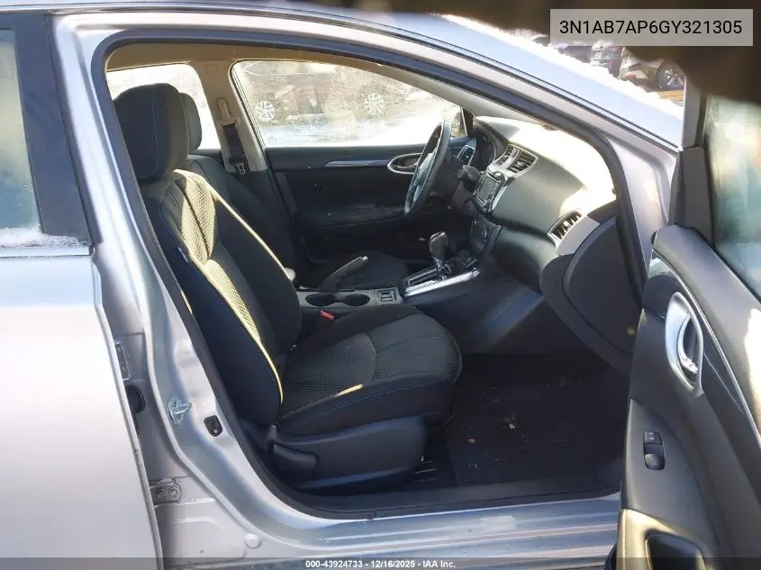 3N1AB7AP6GY321305 2016 Nissan Sentra Sr