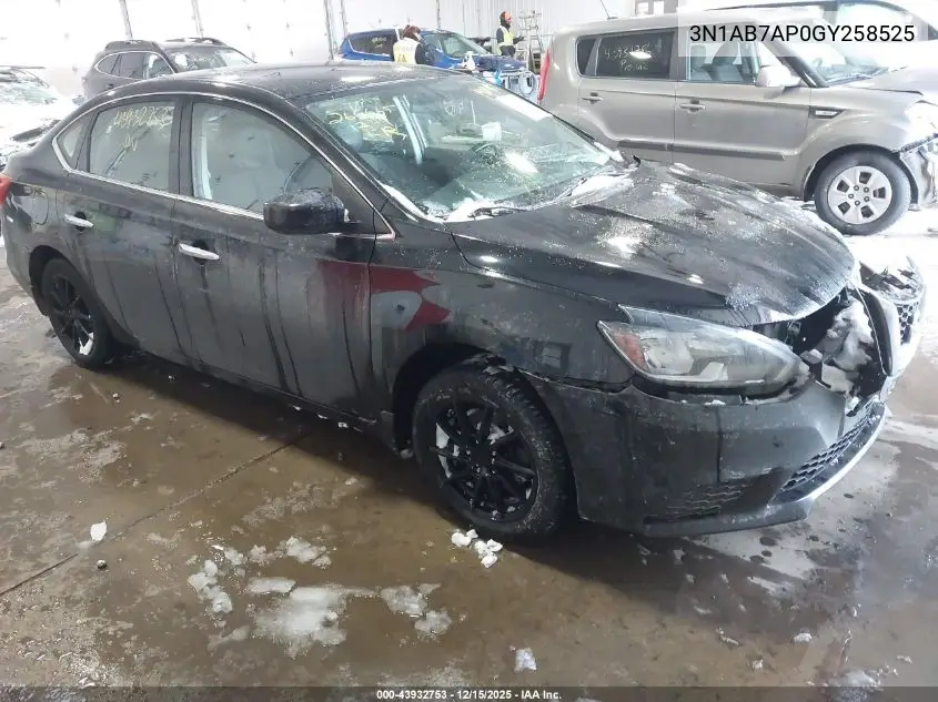 3N1AB7AP0GY258525 2016 Nissan Sentra S
