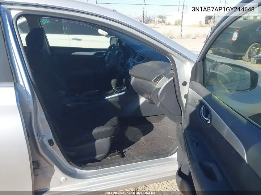 3N1AB7AP1GY244648 2016 Nissan Sentra S