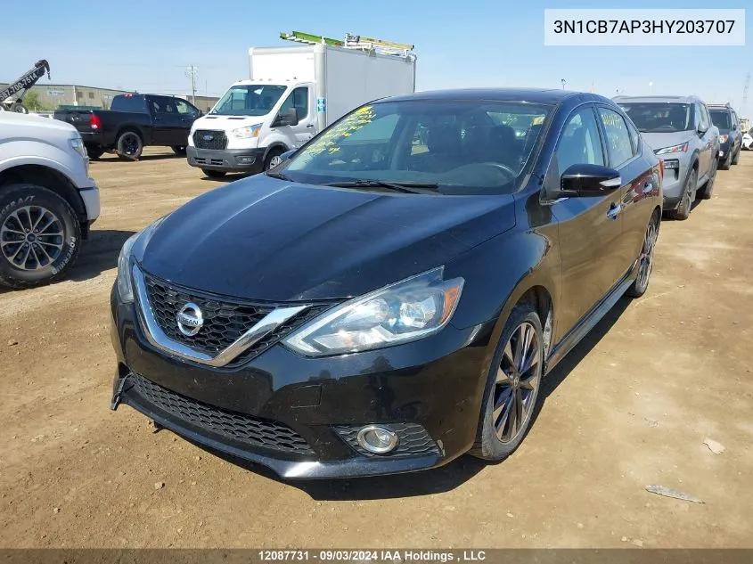 3N1CB7AP3HY203707 2017 Nissan Sentra Sr Turbo/Nismo