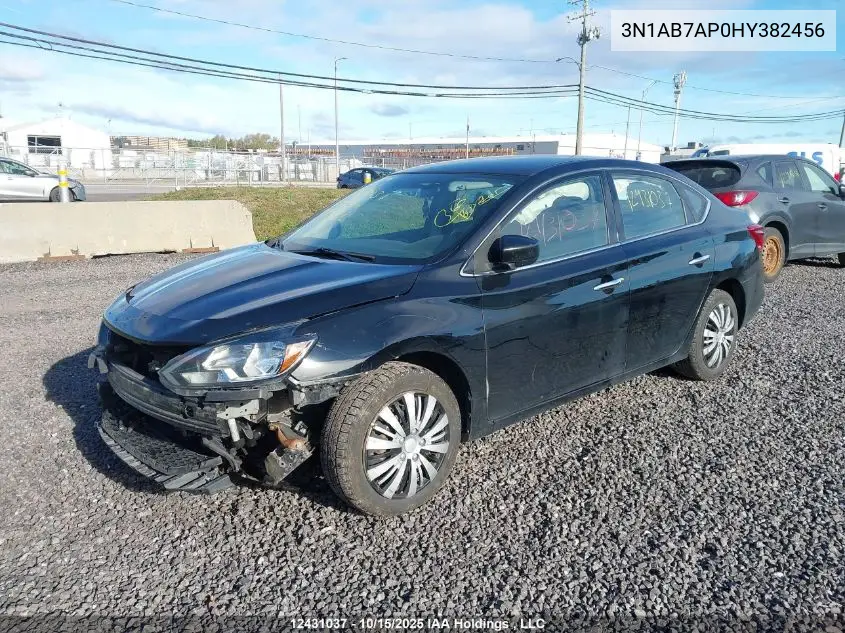3N1AB7AP0HY382456 2017 Nissan Sentra 1.8 S/1.8 Sl/1.8 Sv