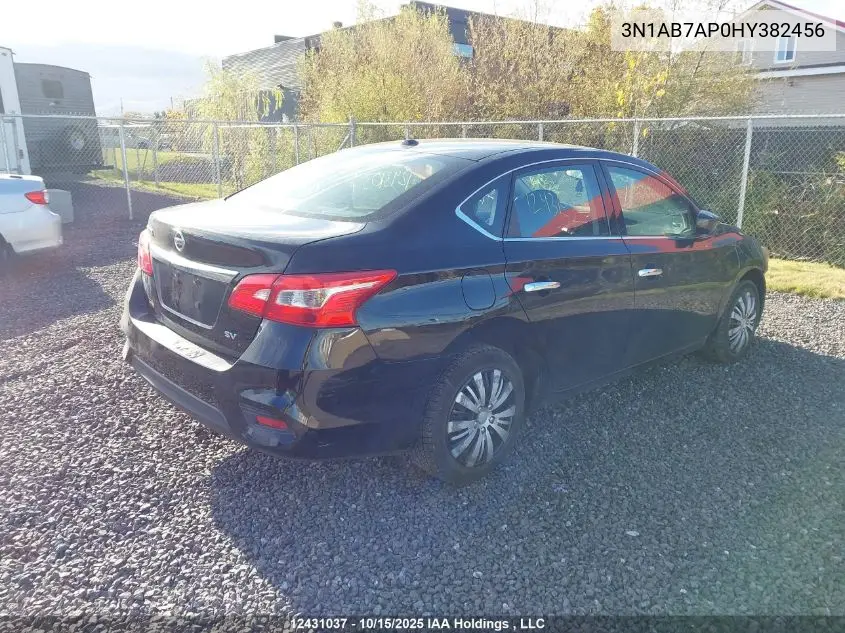 3N1AB7AP0HY382456 2017 Nissan Sentra 1.8 S/1.8 Sl/1.8 Sv