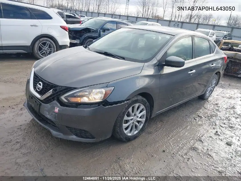 3N1AB7AP0HL643050 2017 Nissan Sentra 1.8 S/1.8 Sl/1.8 Sv