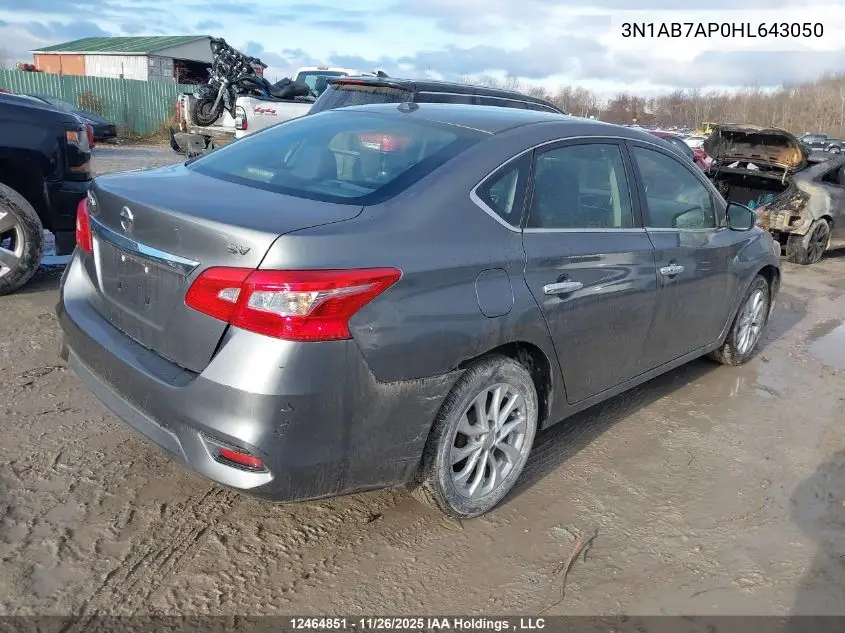 3N1AB7AP0HL643050 2017 Nissan Sentra 1.8 S/1.8 Sl/1.8 Sv